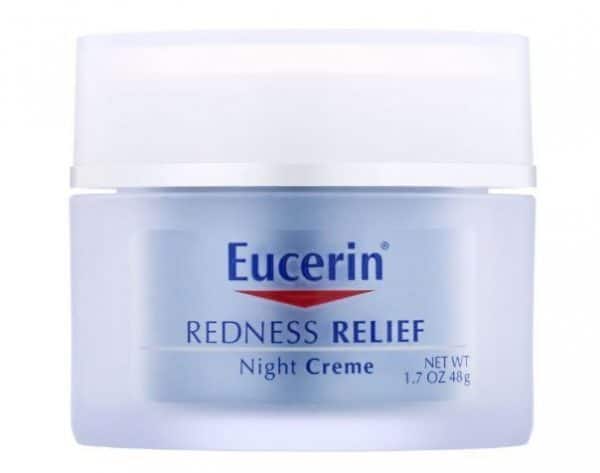 Eucerin، إغاثة الاحمرار، كريم الليل للعناية بالبشرة وأمراض الجلد