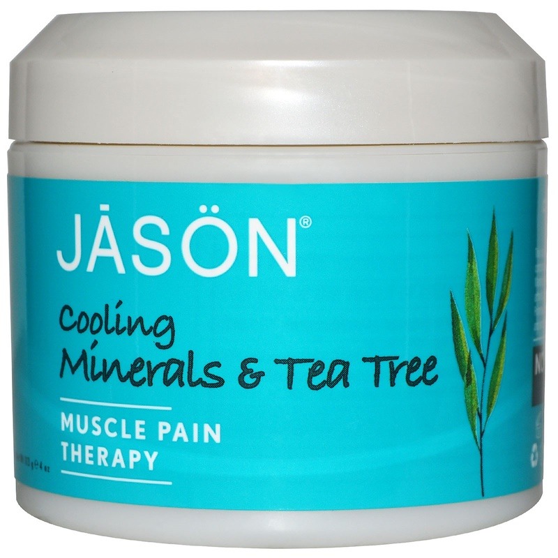 مرهم Jason Natural بالمعادن وخلاصة شجر الشاي الملطف لعلاج آلام الظهر والعضلات